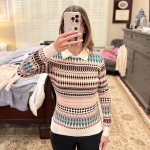 Chloe Similar Preppy Collar Fitted Sweater XS/S